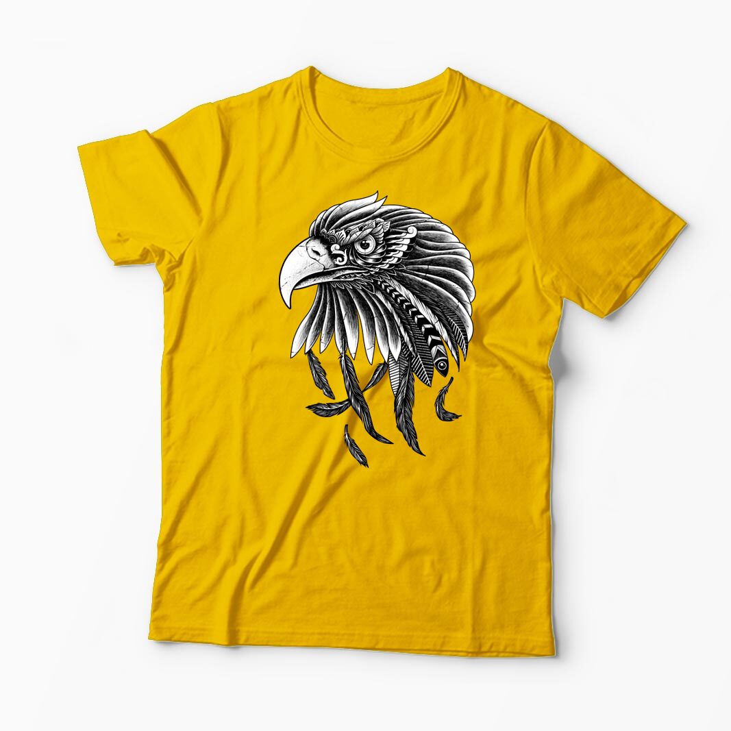 Tricou Personalizat Vultur Ornamental - Bărbați-Galben