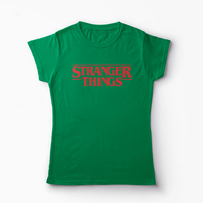Tricou Stranger Things 1 - Femei-Verde
