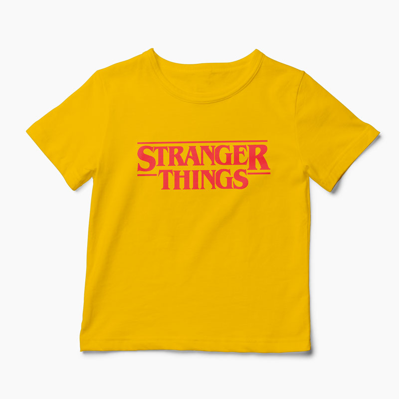 Tricou Stranger Things 1 - Copii-Galben
