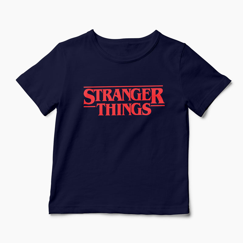 Tricou Stranger Things 1 - Copii-Bleumarin