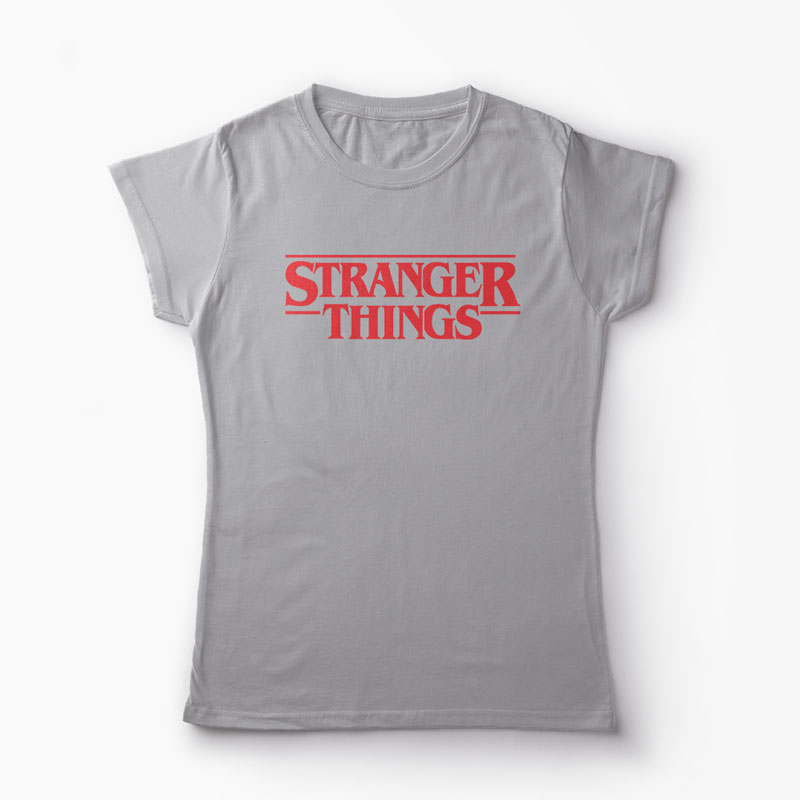 Tricou Stranger Things 1 - Femei-Gri