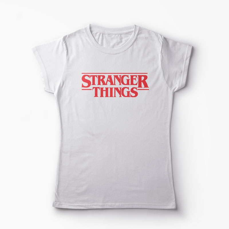 Tricou Stranger Things 1 - Femei-Alb