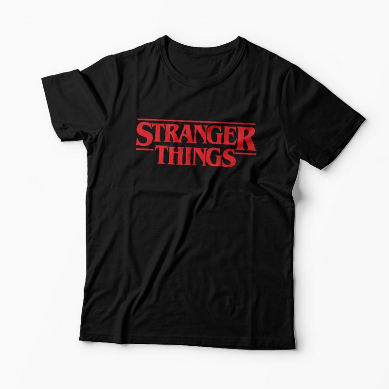 Tricou Stranger Things 1 - Bărbați-Negru