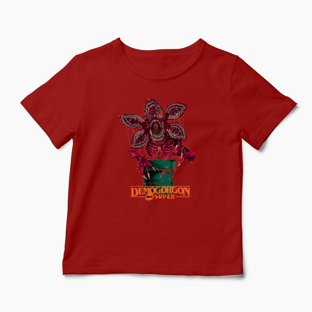 Tricou Stranger Things Demogorgon Super - Copii-Roșu