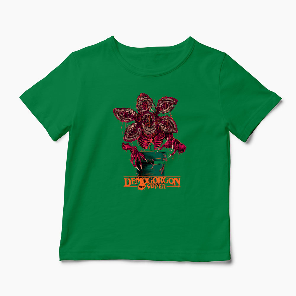 Tricou Stranger Things Demogorgon Super - Copii-Verde