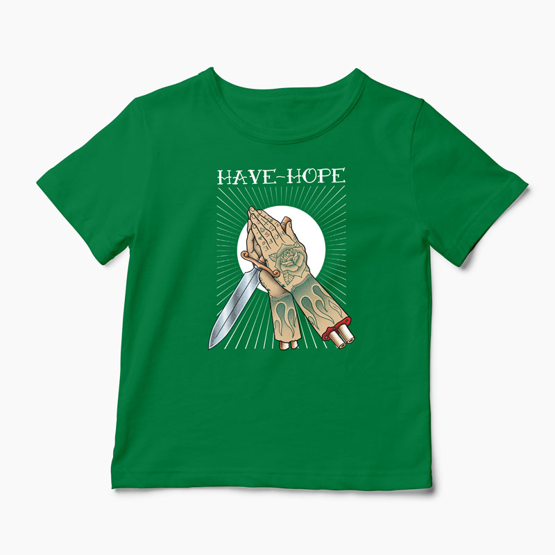 Tricou Tatuaj Have Hope - Copii-Verde