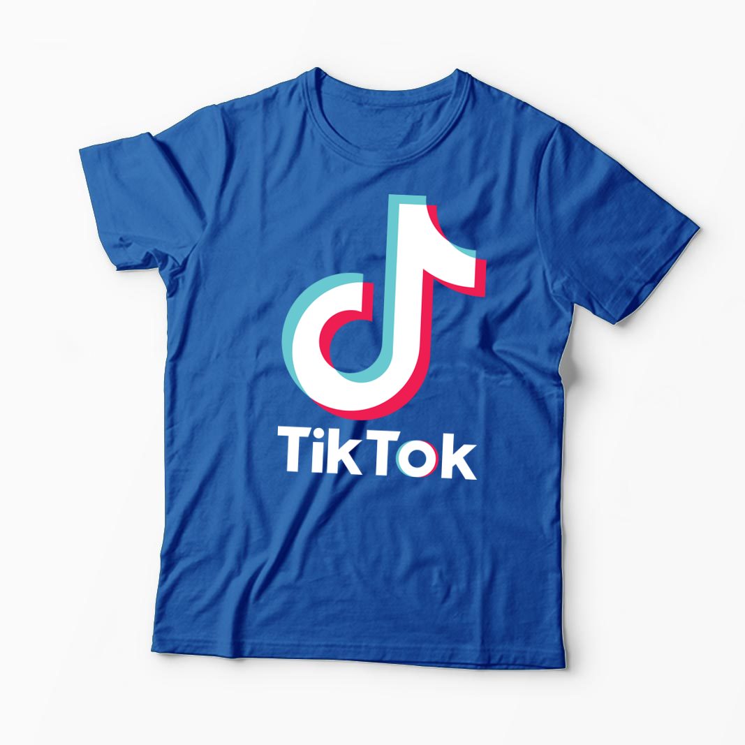 Tricou TikTok Logo - Bărbați-Albastru Regal