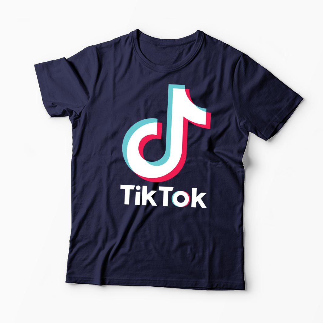 Tricou TikTok Logo - Bărbați-Bleumarin
