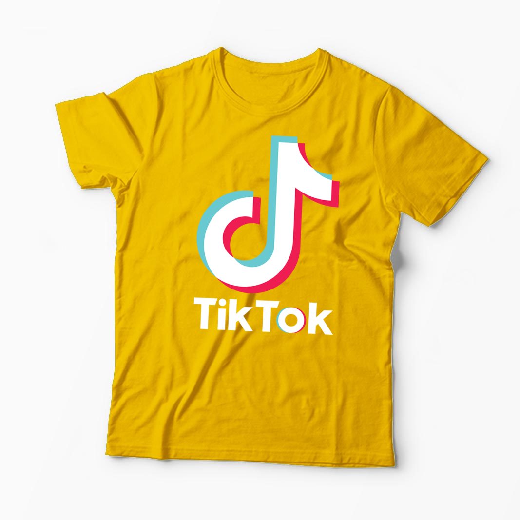 Tricou TikTok Logo - Bărbați-Galben
