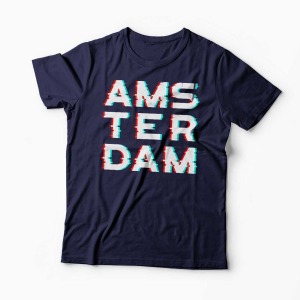 Tricou Amsterdam - Bărbați-Bleumarin