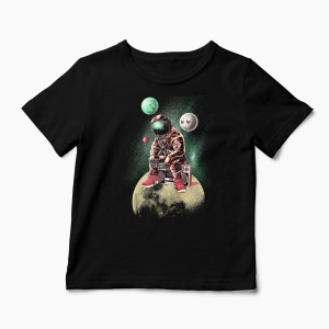 Tricou Astronaut Dj - Copii-Negru