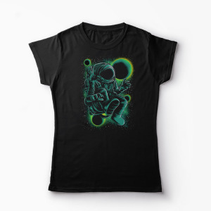 Tricou Astronaut Free Space - Femei-Negru