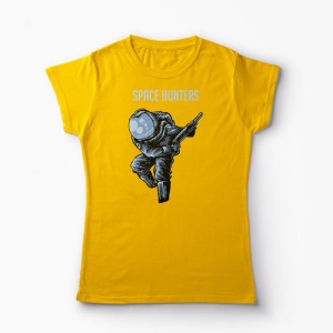 Tricou Astronaut Space Hunters - Femei-Galben