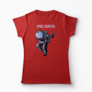 Tricou Astronaut Space Hunters - Femei-Roșu