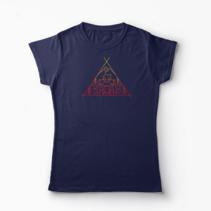 Tricou Aventură în Aer Liber - Femei-Bleumarin