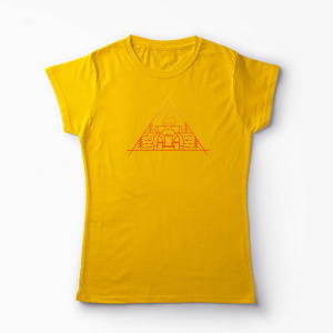 Tricou Aventură în Aer Liber - Femei-Galben