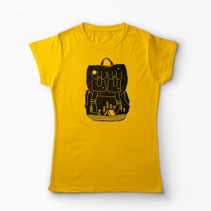 Tricou Backpacker - Natura Rucsac - Femei-Galben
