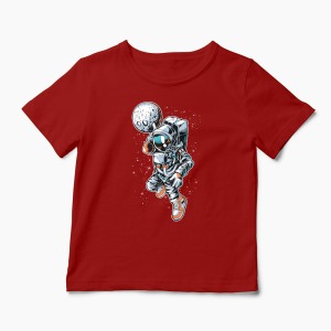 Tricou Baschet Astronaut Dunk - Copii-Roșu
