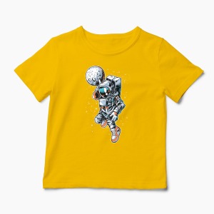 Tricou Baschet Astronaut Dunk - Copii-Galben