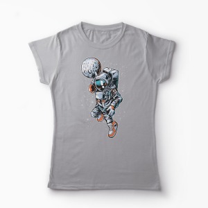 Tricou Baschet Astronaut Dunk - Femei-Gri