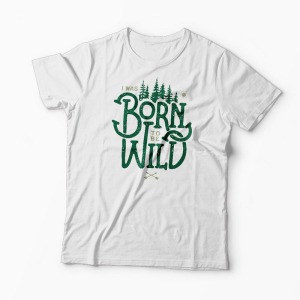 Tricou Born To Be Wild - Bărbați-Alb