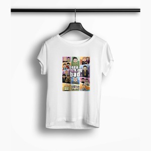 Tricou Breaking Bad Lego Gta Theme - Femei-Alb