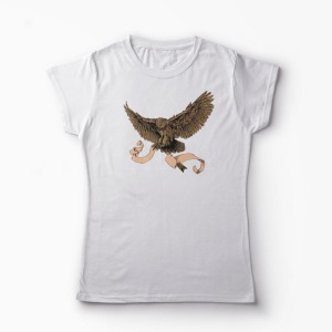 Tricou Bufniță - Femei-Alb