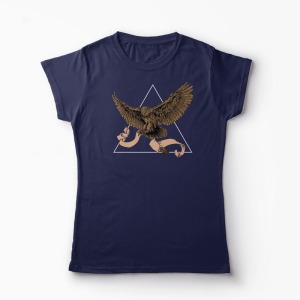 Tricou Bufniță - Femei-Bleumarin