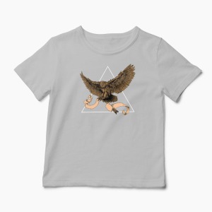 Tricou Bufniță - Copii-Gri