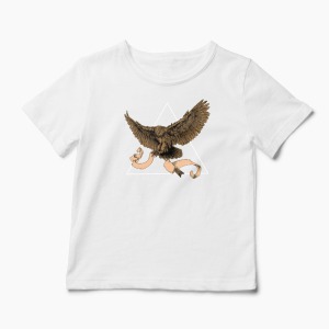 Tricou Bufniță - Copii-Alb