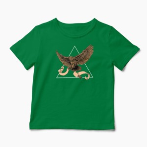 Tricou Bufniță - Copii-Verde