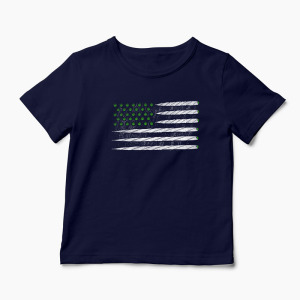 Tricou Cannabis Flag - Copii-Bleumarin