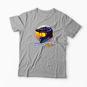 Tricou Cască Motocross Rider - Bărbați-Gri
