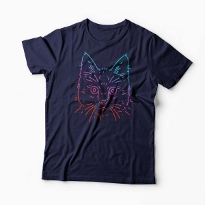 Tricou Cat Colors - Bărbați-Bleumarin