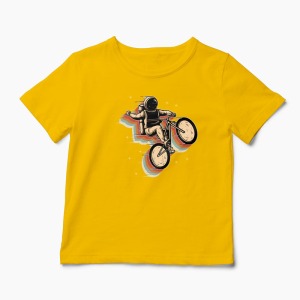 Tricou Ciclism Spațiu - Copii-Galben
