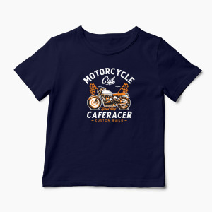 Tricou Club de Motociclete Cafe Racer - Copii-Bleumarin