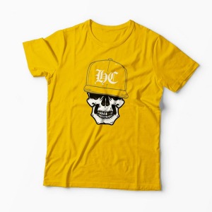 Tricou Craniu Hip-Hop Hardcore - Bărbați-Galben