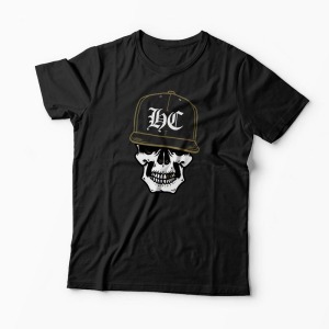 Tricou Craniu Hip-Hop Hardcore - Bărbați-Negru