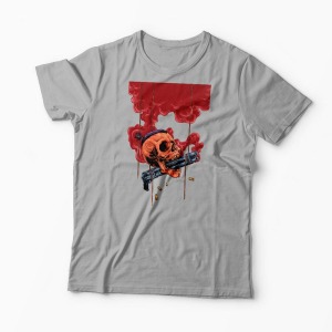 Tricou Craniu Shotgun - Bărbați-Gri