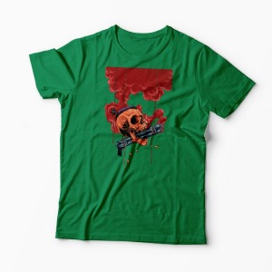 Tricou Craniu Shotgun - Bărbați-Verde