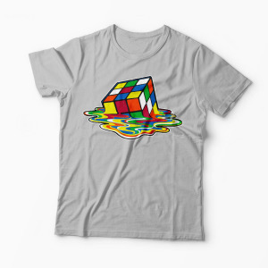 Tricou Cubul lui Rubik - Bărbați-Gri