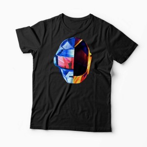 Tricou Casti Daft Punk - Bărbați-Negru