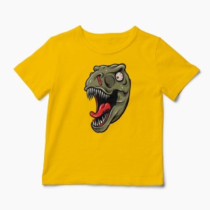 Tricou Dinozaur T-Rex Înfricoșător - Copii-Galben