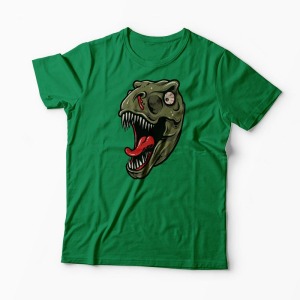 Tricou Dinozaur T-Rex Înfricoșător - Bărbați-Verde