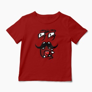 Tricou Dl. Mustata - Copii-Roșu