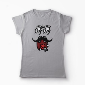 Tricou Dl. Mustata - Femei-Gri