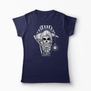 Tricou Experience Death - Femei-Bleumarin