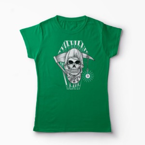 Tricou Experience Death - Femei-Verde