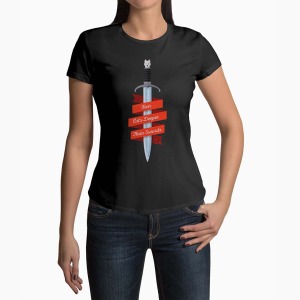 Tricou Femei Personalizat Fear Cuts Deeper Than Swords Game of Thrones - Femei-Negru
