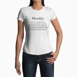 Tricou Femei Personalizat Mom-be - Femei-Alb